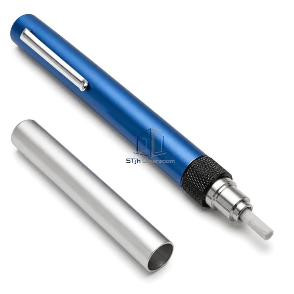 Smoke pencil wick retainer and extinguishing cap detail