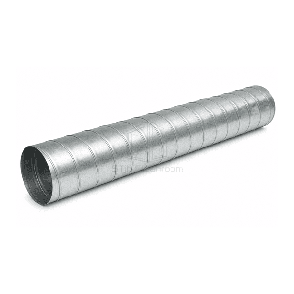 Horizontal full-length round spiral air duct