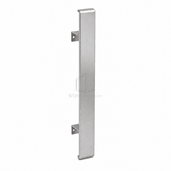 Side view showing the wall stand-off and rear Z bracket