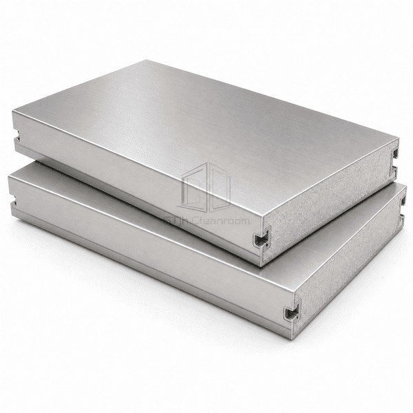 Stainless Steel Rock Wool Cleanroom Panel main product view