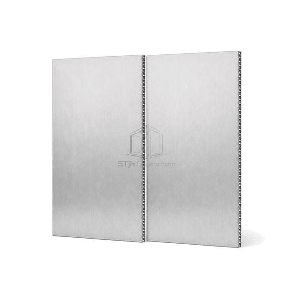 Flush sealed butt joint between stainless cleanroom wall liners