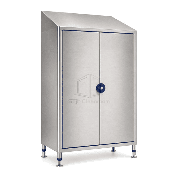 Stainless steel cleanroom storage cabinet