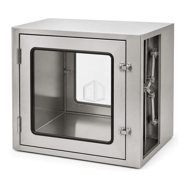 Side cutaway showing double-wall cabinet body and concealed interlock