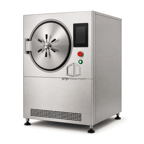 Autoclave side service-panel view