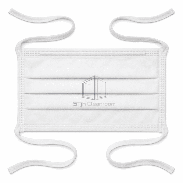 Sterile white face mask inner view showing soft facing and enclosed nosepiece