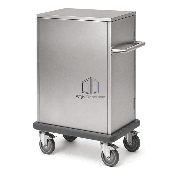 Sterile transport cart in rear three-quarter perspective
