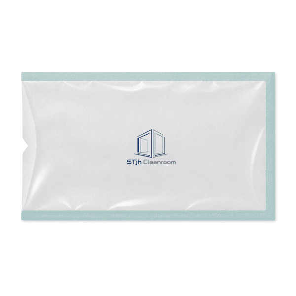 Sterile packaging pouch laid flat with complete chevron outline