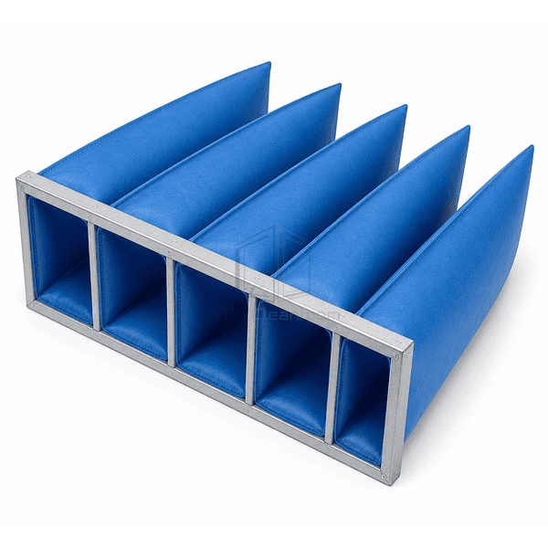 Complete horizontal synthetic-fiber medium-efficiency air filter
