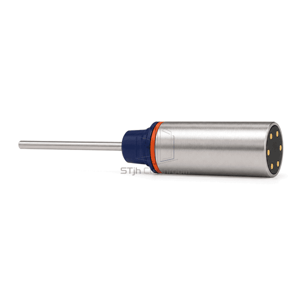 Temperature validation logger horizontal full view with rigid probe and reader contacts