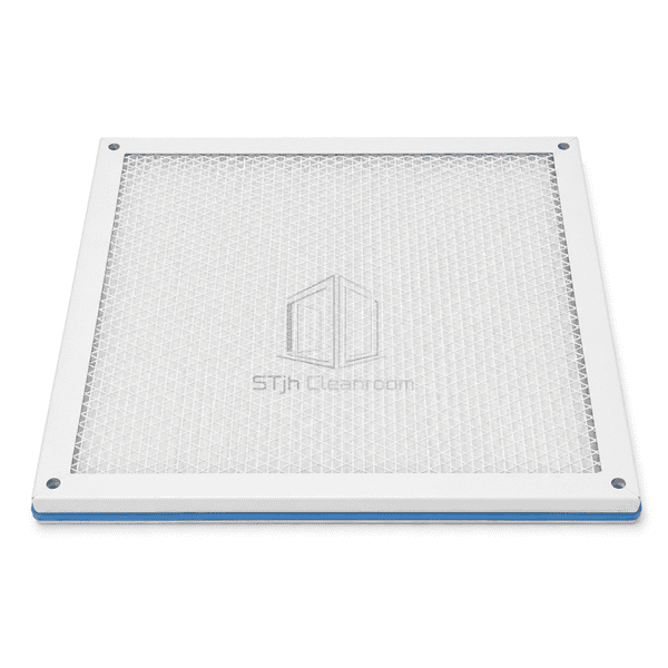 Complete horizontal terminal HEPA filter for a ceiling module