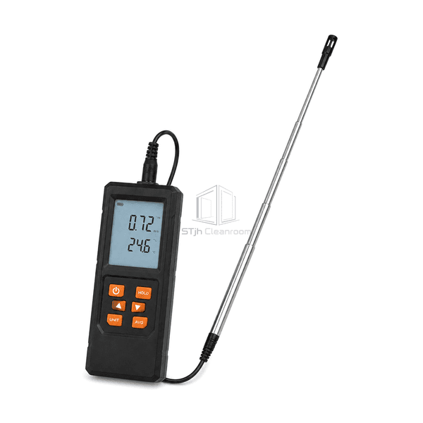 Thermal anemometer protected hot-wire sensor tip and probe connector detail