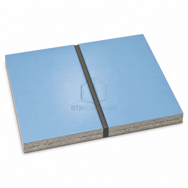 Thin-film epoxy coating terminated cleanly at a flexible active floor joint