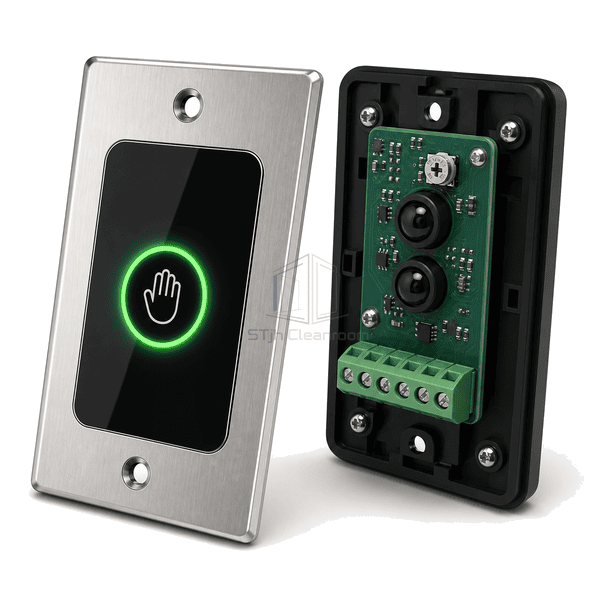 Complete touchless activation unit with gasket bracket and wiring