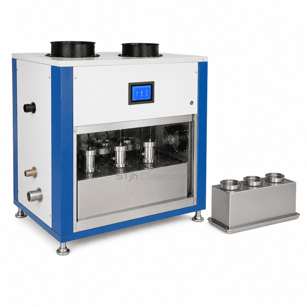 Ultrasonic humidifier with transducer module displayed