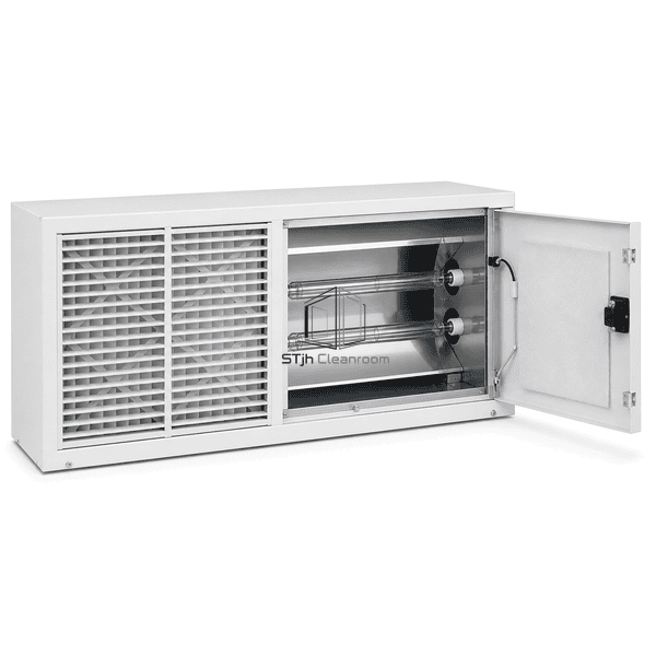 UV air disinfection unit internal lamp chamber detail