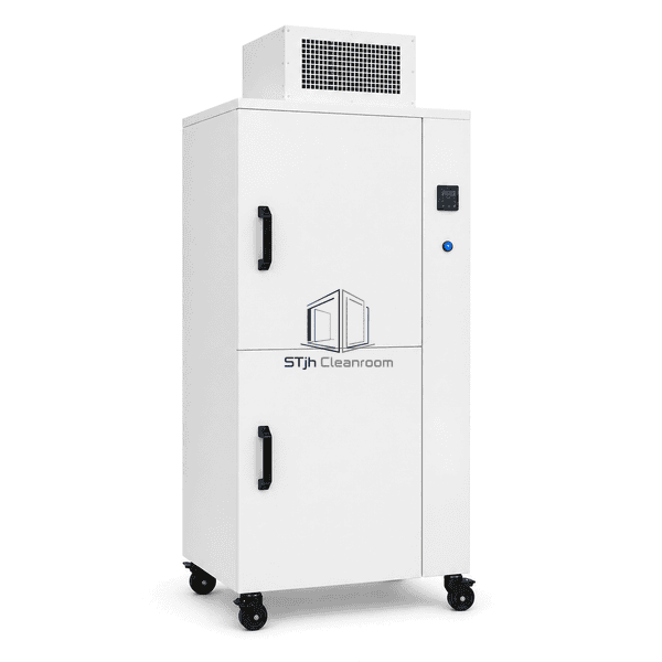 UV sterilization cabinet side view with HEPA module