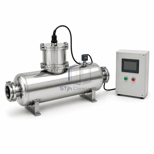 UV water sterilizer sanitary clamp and sensor joint detail