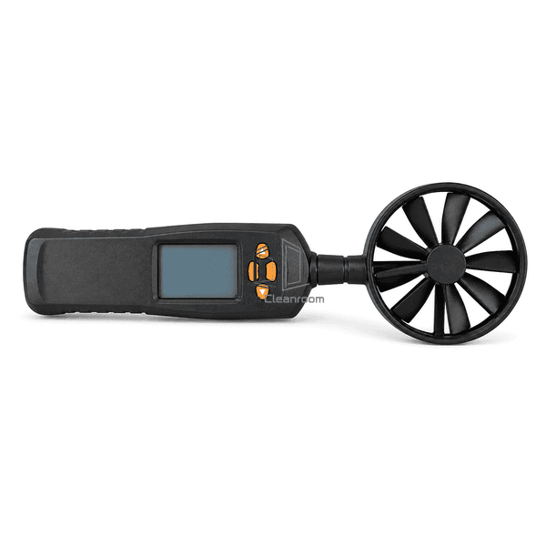 Vane anemometer in complete horizontal measurement orientation