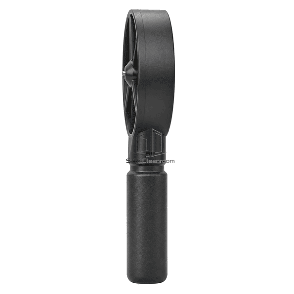Vane anemometer side view showing detachable head depth