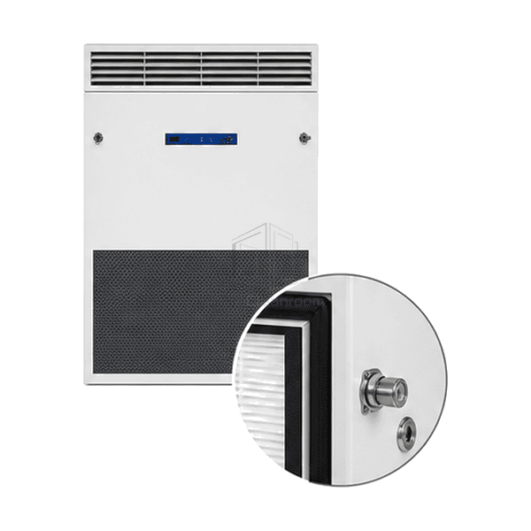 Complete wall-mounted air purifier with magnified filter gasket and reinforced mounting bracket