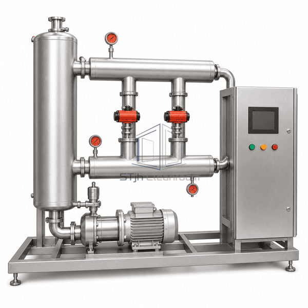 WFI distribution loop insulated point-of-use valve connection